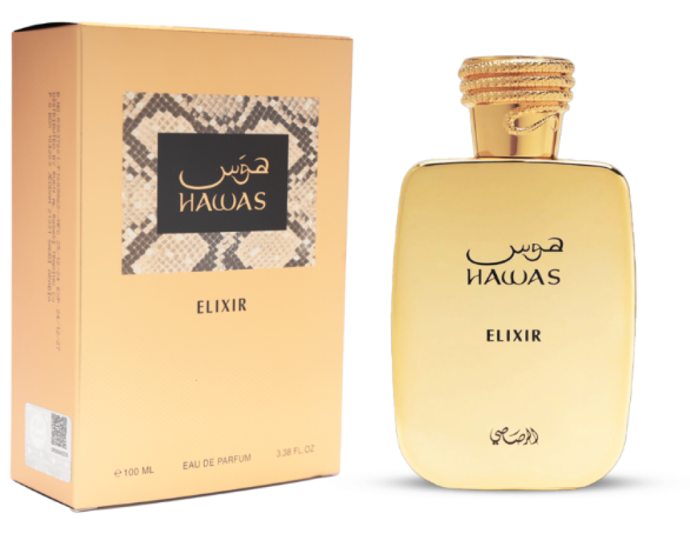 عطور رجالية و نسائية اصلية ومنتجات العناية بالبشرة والجسم - الرونق للعطور عطر هوس الكسير من الرصاصي Hawas Elixir